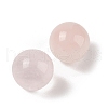 Natural Rose Quartz No Hole Sphere Beads G-K353-04C-01-2