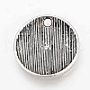 Tibetan Style Alloy Pendants TIBEP-Q078-22AS-RS-5