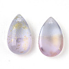 Two Tone Transparent Spray Painted Glass Charms GLAA-T017-02-B03-3