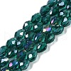 Transparent Electroplate Glass Beads Strands EGLA-N013-T10mm-B24-1