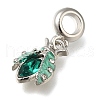 Rack Plating Alloy Enamel European Dangle Charms PALLOY-A009-16P-2