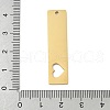 304 Stainless Steel Pendants STAS-D365-02G-3
