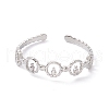Non-Tarnish 304 Stainless Steel Ring Wrap Open Cuff Ring for Women RJEW-H107-01P-1