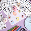 CRASPIRE 18 Sheets 18 Styles Eye Pattern Ceramics Clay Water Transfer Paper STIC-CP0001-18-4