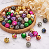 Craftdady 120Pcs 12 Style Electroplated Natural Lava Rock Beads Strands G-CD0001-01B-15