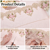 5 Yard Polyester Embroidery Hollow Flower Mesh Lace Trim SRIB-FG0001-22-4