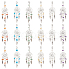  24Pcs 6 Style Gemstone Chip Pendant Decoration HJEW-NB0001-67-2