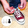  150Pcs 3 Colors Nylon Detachable Blank Shoelace Buckle Clips FIND-NB0004-21-5