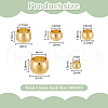   500Pcs 5 Styles Brass Crimp Beads FIND-PH0023-53-2