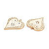Brass Micro Pave Clear Cubic Zirconia Pendants X-KK-S364-029-2
