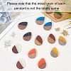 Olycraft DIY 2 Colors Dangle Earring Making Kits DIY-OC0006-50-4