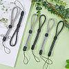 Gorgecraft 8Pcs 2 Colors Polyester Mobile Phon Straps AJEW-GF0009-47-4