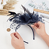Polyester Mesh Veil Hair Bands OHAR-WH0034-12B-3