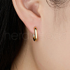 Two Tone 925 Sterling Silver Hoop Earrings for Women EJEW-F317-26GP-2