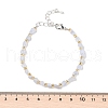Natural Blue Lace Agate Beads Bracelets for Women BJEW-H623-02S-10-5