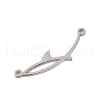 Non-Tarnish 304 Stainless Steel Pendants STAS-S139-04P-2