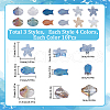 SUNNYCLUE 120Pcs 12 Style Electroplate Glass Beads EGLA-SC0001-18-2