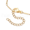304 Stainless Steel Cuboid Bar Link Chain Bracelet Making AJEW-JB01319-01-3