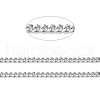 Tarnish Resistant 304 Stainless Steel Curb Chains CHS-D033-02P-03-2