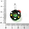Colorful Transparent Handmade Lampwork Pendants for Christmas LAMP-A004-01A-3