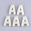 Handmade ABS Plastic Imitation Pearl Woven Beads FIND-T039-18-2