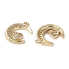 Rack Plating Brass with Cubic Zirconia Pendants KK-M269-12G-2