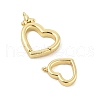Brass Spring Gate Rings KK-P299-08G-2