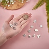 12Pcs 12 Style 304 Stainless Steel Charms STAS-SZ0001-48-3