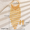 Luxurious Iron Floral Butterfly Coin Pendant Necklaces & Earrings Sets for Women GE2124-5