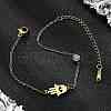 201 Stainless Steel Cable Chain Bracelets BJEW-H205-01A-G-1