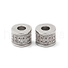 Brass Micro Pave Clear Cubic Zirconia Beads KK-P234-33P-1