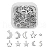 60Pcs 10 Style 304 Stainless Steel Pendants STAS-FS0001-14P-1