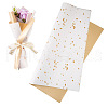 20 Sheets Plastic Gold Foil Flower Bouquets Wrapping Packaging DIY-TAC0025-13A-3