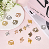 CHGCRAFT 72pcs 12 Styles Alloy Pendants DIY-CA0006-55-4