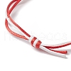12Pcs Fish Handmade Porcelain Beaded Braided Bead Bracelets BJEW-JB11831-5