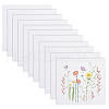BENECREAT Ramie Cotton Embroidery Cloth DIY-BC0005-98-1