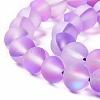Synthetic Moonstone Beads Strands G-E573-01B-09-3