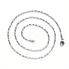 304 Stainless Steel Coreana Chain Necklace NJEW-S420-006A-P-2