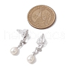 Natural Pearl Ear Studs EJEW-P286-05P-3