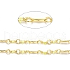 Rack Plating Brass Rhombus & Ring Link Chains CHC-F016-09G-2