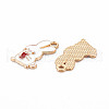 Alloy Enamel Pendants ENAM-N054-66A-NR-3