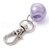 Plating Iridescent Acrylic Beads Pendant Decoration HJEW-JM01227-3