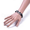 Natural Mixed Stone Beads Stretch Bracelet Sets BJEW-JB04391-4