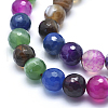 Natural Striped Agate/Banded Agate Beads X-G-J371-06-8mm-3