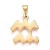 304 Stainless Steel Pendants STAS-L210-06L-G-01-1