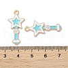Alloy Enamel Pendants ENAM-O001-11A-G-3