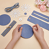 DIY Sew on PU Leather Daisy Flower Pattern Round Multi-Use Crossbody/Shoulder Bag Making Kits DIY-WH0297-56A-3