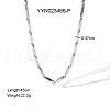 Stylish Stainless Steel Handmade Link Chain Necklaces & Bracelets Sets for Unisex TO1723-1-3