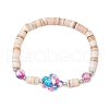 Sea Turtles and Starfish Natural Freshwater Shell Beads Bracelets BJEW-55.0-04-3