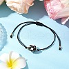 Synthetic Black Onyx Braided Bead Bracelets BJEW-MZ00154-04-1